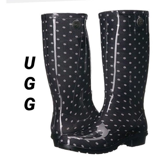 ugg polka dot rain boots